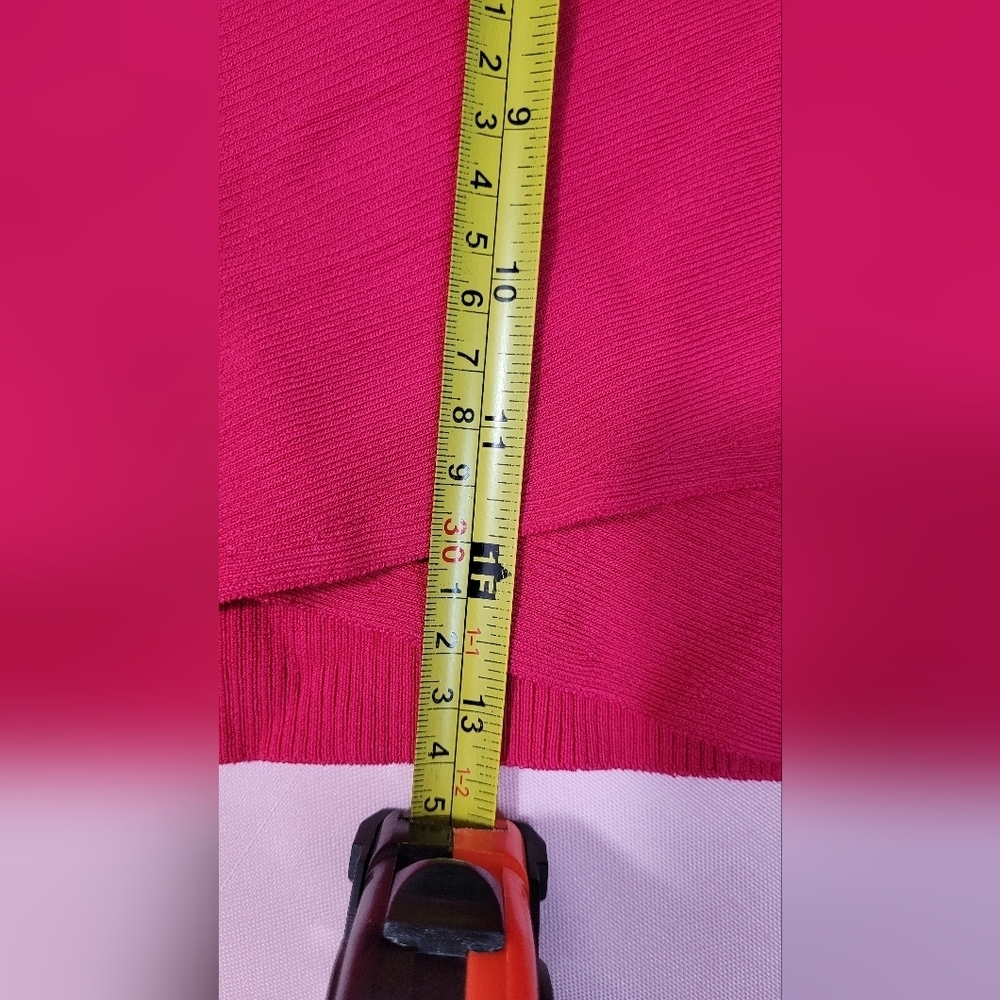 Vibrant Pink Long Sleeve Crop Top with Cut-Out Style - Picture 13 of 16